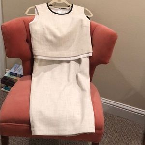 A.L.C. Cream Midi Skirt and Top Set